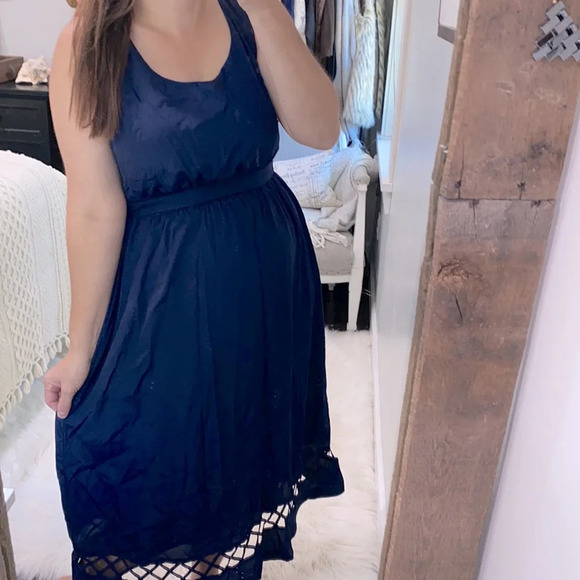 AS u wish navy blue maxi dress size XLarge - Picture 8 of 11